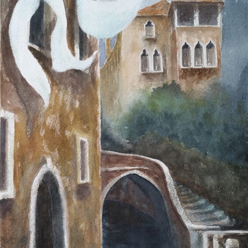 acquerello su carta Arches 50 x 27,5